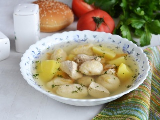 Суп с клецками 