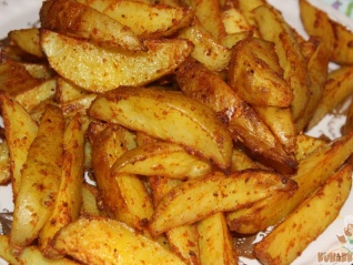 картофель по-деревенски дольками